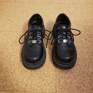 dELiA*s black platform oxfords